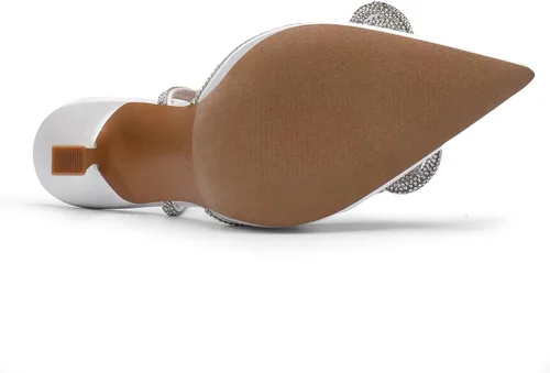 Vista 5 de DREAM PAIRS Zapatos de tacón alto para mujer Destiny cerrados con tiras de tacón sexy con diamantes de imitación y correa de tobillo para boda