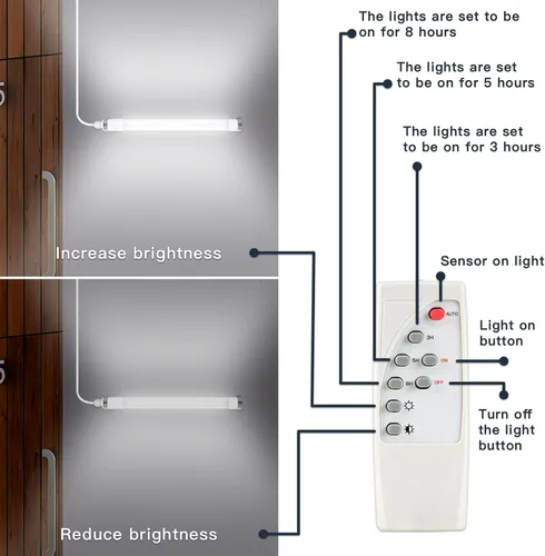 Vista 6 de MEIHONG Paquete de 2 luces solares de gallinero con temporizador LED regulable, luces solares de cobertizo, IP66 impermeable y cable de 16.4 pies