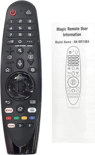 Vista 5 de LG - Mando a distancia Magic Remote Control, compatible con muchos modelos, teclas de acceso rápido a Netflix y Prime Video, Google/Alexa