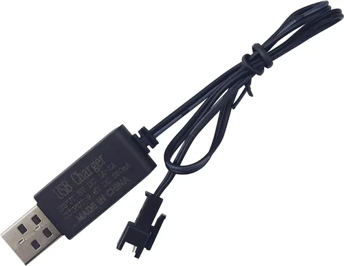 Vista 8 de Batería recargable AA de 9.6 V 2800 mAh con enchufe SM-2P con cable de carga USB para juguetes RC coches, camiones, tanques, vehículos
