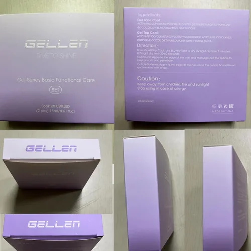Vista 9 de GELLEN - Capa superior de gel y capa base, se necesita lámpara LED UV 01-Capa base y capa superior