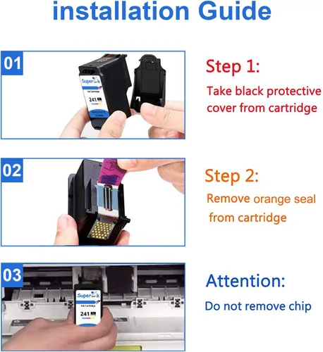 Vista 5 de SuperInk Cartucho de tinta remanufacturado CL-241XL 241 XL de alto rendimiento compatible con Canon Pixma MX472 MX452 MX532 MX432 MX512 MG3620