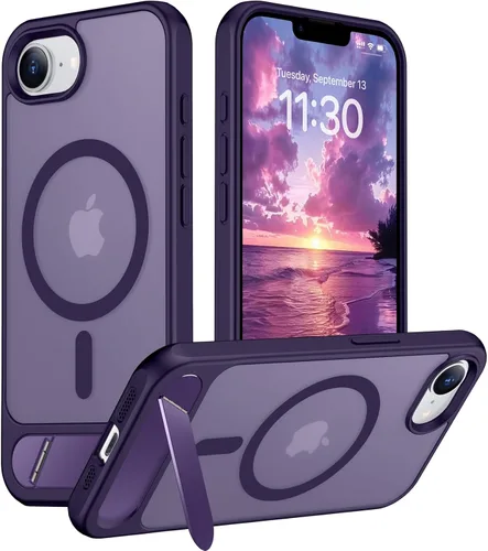 Vista 199 de Funda para iPhone 11 con compatibilidad magnética, [Soporte invisible incorporado][Compatible con MagSafe]