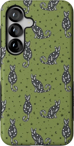 Vista 382 de Casely Funda para Galaxy S9 Postura de cadáver Yoga de esqueleto Diseño protector delgado esencial de doble capa