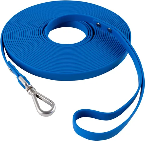 Vista 9 de Correa Larga de Entrenamiento para Perros Impermeable Línea Larga Resistente para Exteriores Correa de Llamada 10ft 15ft 20ft 30ft 50ft para Perros