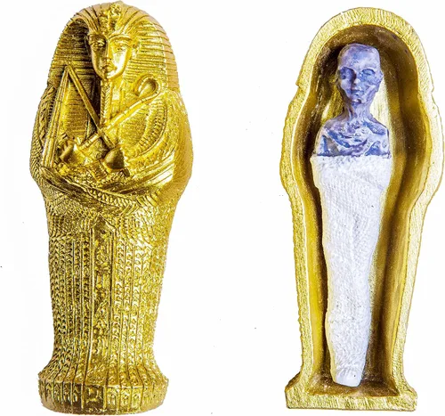 Vista 10 de EASCHEER Estatua de diosa egipcia de gato Bastet Decoración egipcia 1 pieza (10.7 cm Negro)