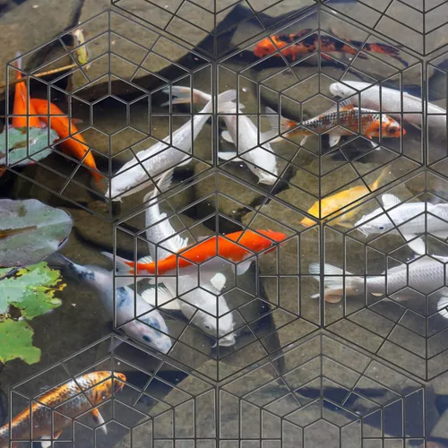 Vista 2 de DOITOOL Red de protección de peces de 10.55 x 10.35 pulgadas para jardines acuáticos al aire libre y estanques, cubierta de red de peces Koi