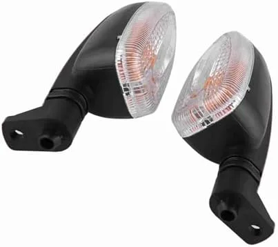 Vista 6 de Terisass Luces de giro 1 par motocicleta indicadores lente 12V plástico dirección indicador lámpara con para F650GS 2008-2009 F800GS F800R 2007-2008