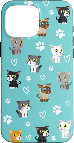 Vista 19 de Funda para iPhone 16 Cat Meow Kitten Kawaii Design Cat Mom