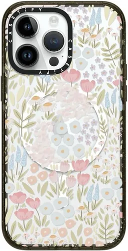 Vista 23 de CASETiFY Impact - Funda para iPhone 13 [protección contra caídas de 6.6 pies/compatible con Magsafe] Black Kingsnake, color negro transparente
