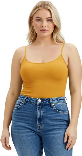 Vista 382 de Emmalise Camisola larga casual básica para mujer, con tirantes ajustables, top en capas