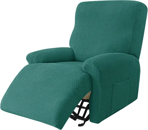 Vista 14 de IMYOGI Fundas de sofá de alta elasticidad para sofá reclinable, funda elástica para sofá individual, 1 pieza, protector de muebles, funda de tela