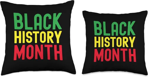Vista 3 de Black History Month Afro African Pride Celebration Throw Pillow