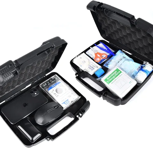 Vista 6 de Funda rígida pequeña con espuma, 10 pulgadas de espuma ligera acolchada de protección de transporte/almacenamiento - Interior personalizable