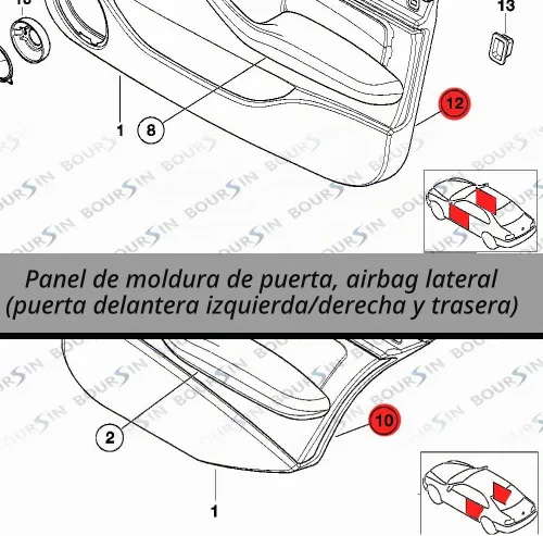 Vista 2 de 50 clips de panel de moldura de puerta interior para BMW 3, 5 Series M3 M5 X3 X5 X6 Z4 E46 E90 E91 E92 E93 E60 E61 E53 E83 E71 E72 E85 51418224768