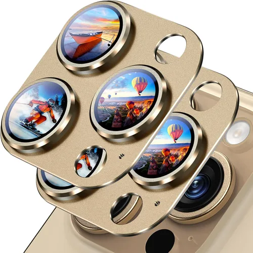 Vista 26 de Uyiton Compatible con iPhone 17 Protector de Lente de Cámara - [No es Fácil de Romper][Fuerte Adsorción][Compatible con Fundas] Protector de Cámara