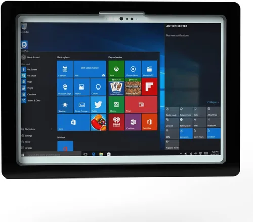 Vista 10 de Funda de acrílico VESA antirrobo para tableta Microsoft Surface Go con montaje en pared (superficie Go 1/2/3/4, negro)