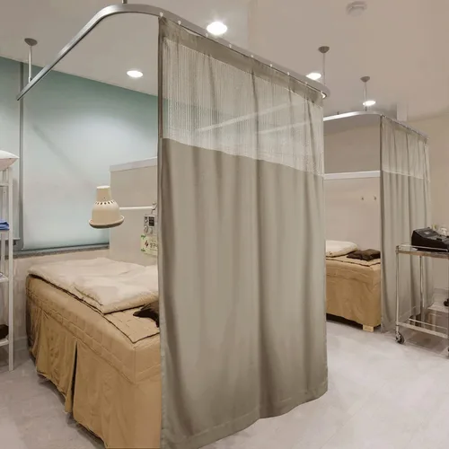 Vista 45 de Fcosie Cortinas divisoras de habitación de hospital con ganchos planos para cubículo, pantalla de privacidad para hospital, clínica médica