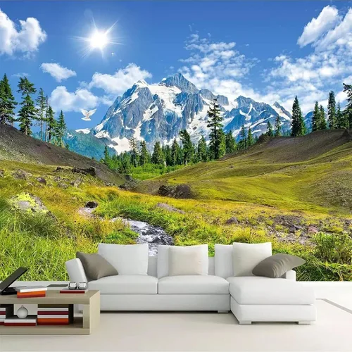 Vista 22 de Papel tapiz 3D de gaviota de playa, papel tapiz de globo de aire caliente de coco, murales panorámicos extraíbles, adecuado para decoración