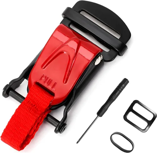 Vista 7 de Sun Walker Kit de hebilla de liberación rápida para casco, bloqueo de tracción para casco de motocicleta para correa de barbilla de hasta 1 pulgada