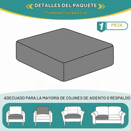 Vista 7 de Ruaozz Fundas de cojín para sofá seccional, fundas de cojín elásticas para sofá seccional, fundas de sofá lavables para muebles suaves
