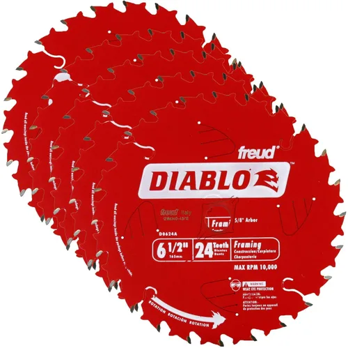 Vista 2 de Freud D0624A Diablo - Hojas de sierra para enmarcar ATB Perma-Shield de 6-1/2 pulgadas, 10