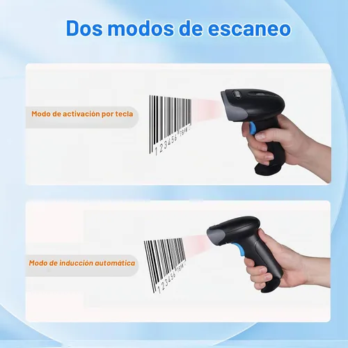 Vista 5 de escáner inalámbrico del código de barras de 1D 2D QR 2D, lector inalámbrico de los códigos de barras del PDA