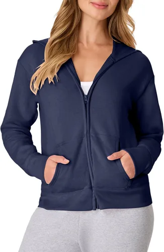 Vista 31 de Hanes EcoSmart - Sudadera de forro polar para mujer, suave y de peso medio, sudadera con capucha con cremallera completa, sudadera o cremallera