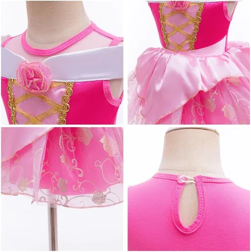 Vista 234 de Disfraz de princesa de Belle Sofía Blancanieves para niñas pequeñas, disfraz de princesa, Navidad, Halloween, mameluco con diadema