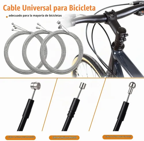 Vista 3 de mankk Cortador universal de cable de bicicleta, cable de freno de bicicleta y cable de cambio, cable de cambio de bicicleta y kit de carcasa