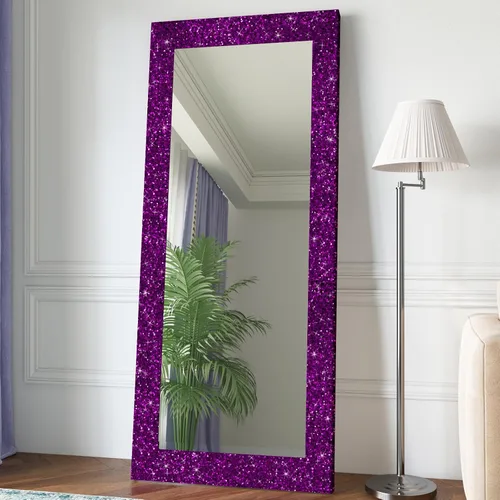 Vista 3 de CRE8TIVE Papel tapiz con purpurina gruesa de 8 x 80 pulgadas, para pegar y pelar, borde de papel tapiz morado texturizado extraíble, lentejuelas