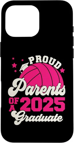 Vista 18 de iPhone 16 Parents of a 2025 Graduate Senior Graduation Volleyball Case