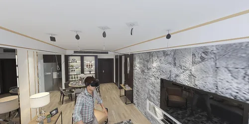 Vista 5 de Skywin VR Sistema de gestión de cables para auriculares Oculus RIFT de realidad virtual Juega juegos VR sin preocupaciones de cables Fácil