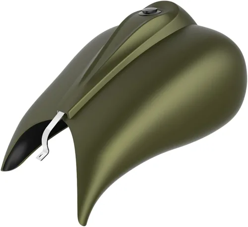 Vista 124 de Cubiertas de tanque estiradas con consola de tablero y tapa de tanque de combustible, cubiertas de combustible de galón para Harley Touring Whisky