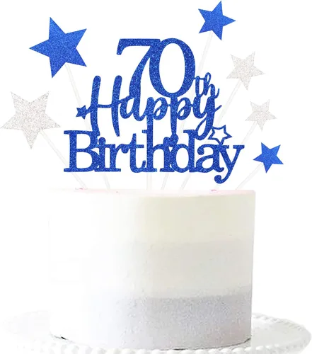 Vista 12 de Decoración brillante para tarta de primer cumpleaños feliz con estrella, adornos personalizados para tarta de 1 cumpleaños, decoraciones de fiesta