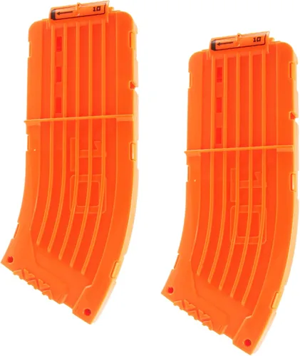 Vista 7 de BOROLA 10 dardos curvados cargador cargador clip de recarga rápida compatible con Nerf Elite (naranja, 3 piezas)