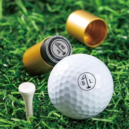 Vista 2 de Drawelry Sello personalizado para pelotas de golf, sello de marcador de pelota de golf personalizado con monograma reutilizable, impermeable