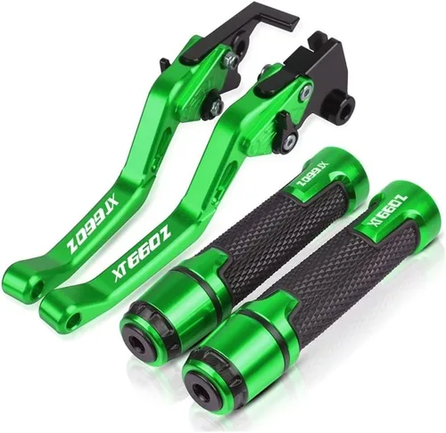 Vista 11 de DOUKI for Yam&ha XT660Z XT660 Z X R 2004-2017 2016 2015 2014 Motorcycle Handlebar Adjustable Brake Clutch Levers Grips Handle Lever (Color : Black)
