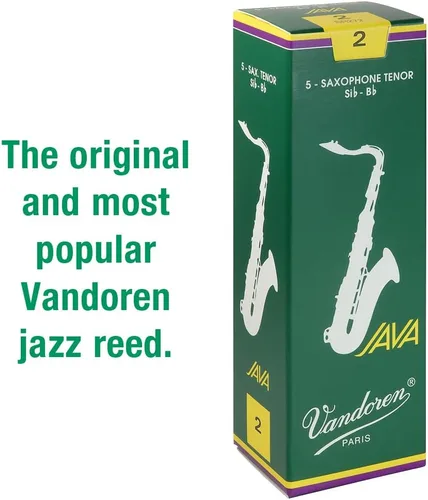 Vista 2 de Vandoren - Lengüetas SR272 Tenor Sax JAVA, resistencia 2, caja de 5 unidades.