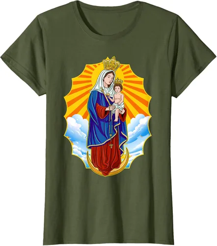 Vista 55 de Chinita Chiquinquira Venezuela Maracaibo Virgen Chiquinquira Chinita Zulia Camiseta negra