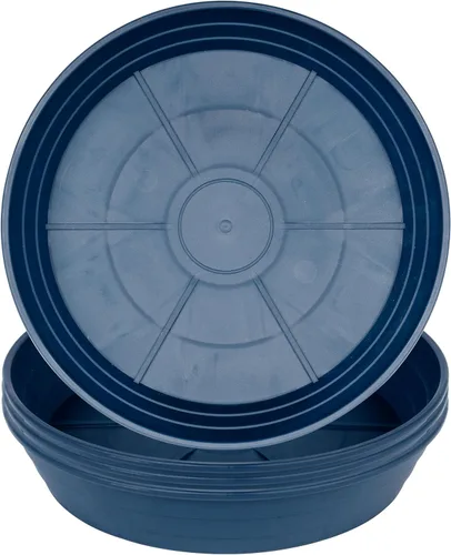 Vista 11 de Plato para macetas de 10 a 25 pulgadas, bandejas de riego extra profundas para macetas, bandeja de drenaje pesada para interiores sin agujeros, 4
