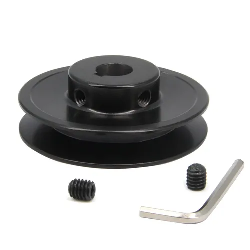 Vista 13 de AK20-1/2 "perforadas poleas de banda de ranura única 2.0 "OD 1/2" Bore V-Belt polea polea de correa de hierro fundido para correa en V