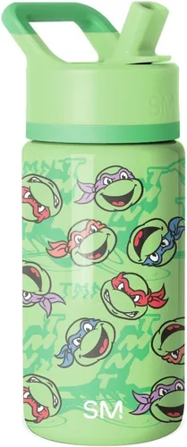 Vista 85 de Simple Modern DC Comics Batman - Botella de agua para niños con tapa con pajilla, vaso aislado de acero inoxidable de 14 onzas para niños, vaso a
