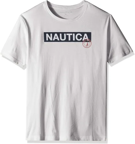 Vista 22 de Nautica - Camiseta de manga corta para hombre, 100% algodón, serie náutica con estampa gráfica Rojo náutico