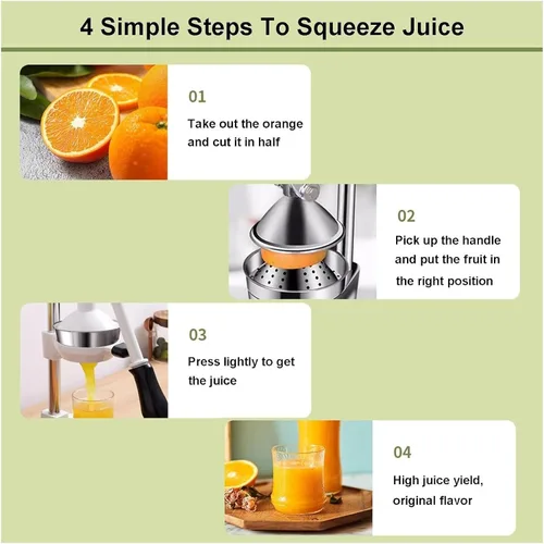 Vista 4 de Exprimidor de cítricos de hierro fundido, Máquina de exprimidor de prensa de mano, Extractor de Juicer naranja de la prensa de mano
