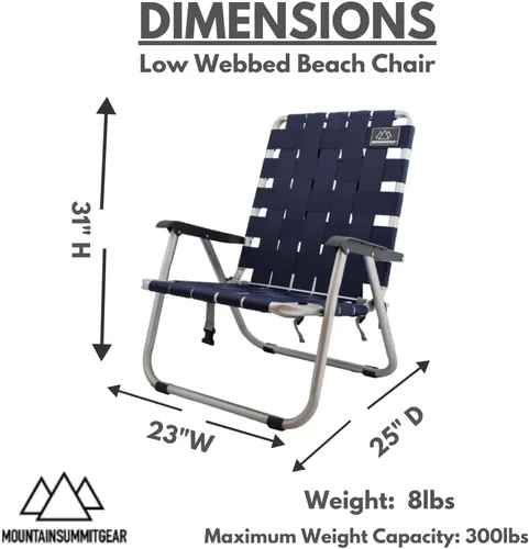 Vista 3 de MOUNTAIN SUMMIT GEAR Caddis Sports - Silla de playa de malla baja con correas de mochila, asiento ligero portátil para aventuras al aire libre, días