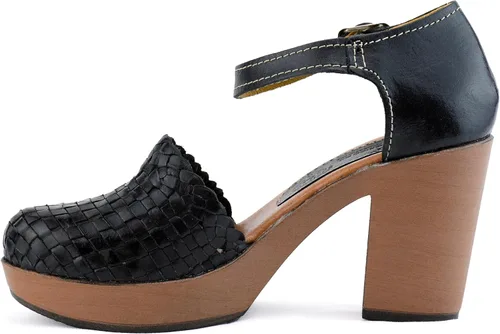 Vista 11 de Zapatos Mexicanos de Plataforma de Piel para Mujer - Modelo 5H02
