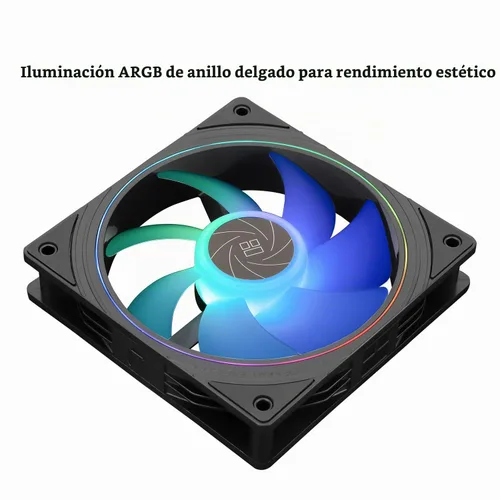 Vista 5 de Thermalright TL-S12-S X3 Ventilador de CPU de 120mm ARGB para Caja con Efecto de Iluminación ARGB, Ventilador de Computadora Silencioso PWM para PC