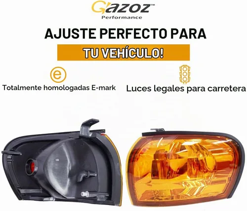 Vista 4 de Luces de esquina ámbar de cristal Lámparas W/E-Mark para 1992-2000 Subaru impreza Outback GC8 CC8A