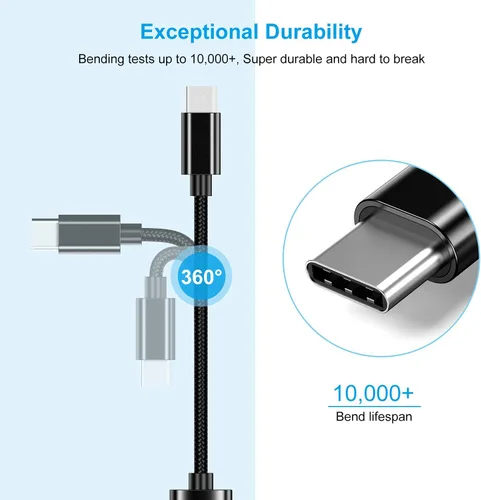 Vista 6 de Adaptador USB C a USB 3.0 [3 unidades], USB C macho a USB hembra OTG cable Thunderbolt3 a USB adaptador compatible con MacBook Pro/Air, iPhone 16
